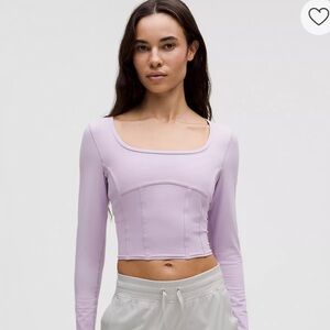Lululemon Waist-Seamed Nulu Long-Sleeve
Shirt | Lilac Ether | Size 6
